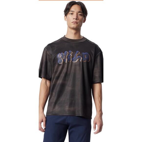 Men's Performance Short Sleeve Oversized Graphic Tee Shirt Standard - Picture 1 of 3